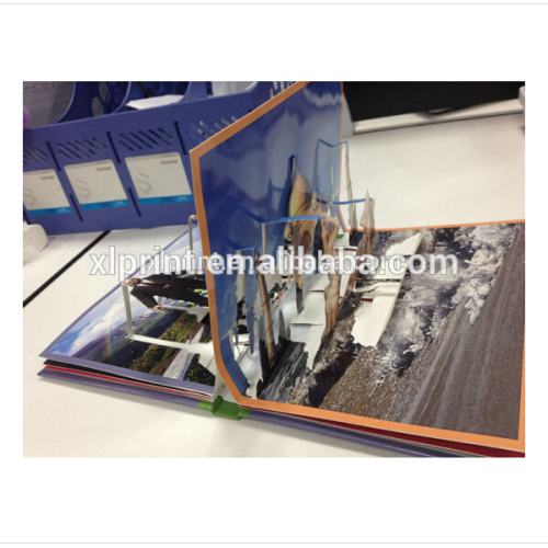 Fashion custom made 3 D Pop Up books with custom offset printing service