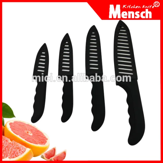 4pcs low price royalty line knife set with sheath