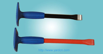 Cold Chisel with Blue Rubber Handle