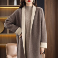 Casual cashmere coat on both sides