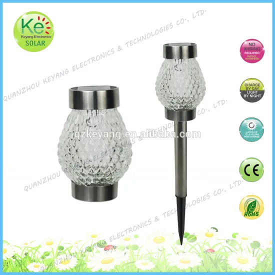Pineapple glass pathway lighting garden led outdoor solar light