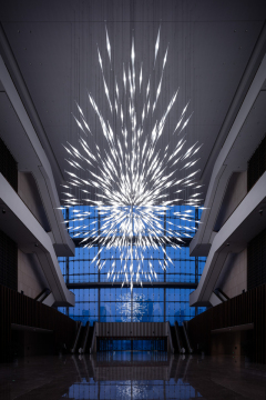Decorazione interna lampadario artistico moderno per lobby