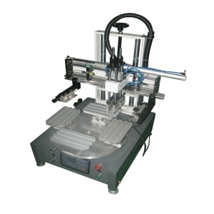 Impressora de tela de mesa com mesa rotativa