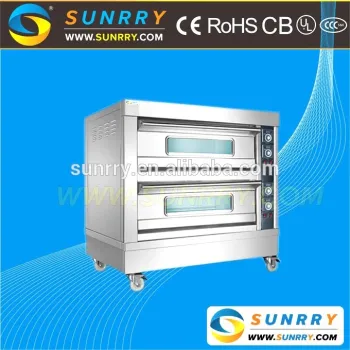 Portable stainless steel electric bakery oven electrical deck oven prices(SY-204DH)