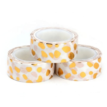 10 ม้วนชุดเทปกาวสีทองกว้าง 15 มม.