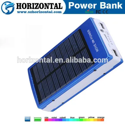 New Energy Friendly portable power bank 1000mAh universal solar power bank for laptop