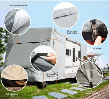 Newly Designed Oxford Cloth RV Cover - Waterproof & UV Protection for Travel Trailers & RVs