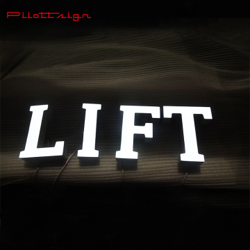 Shop Outdoor Acrylic 3D Led Outdoor Sign Board