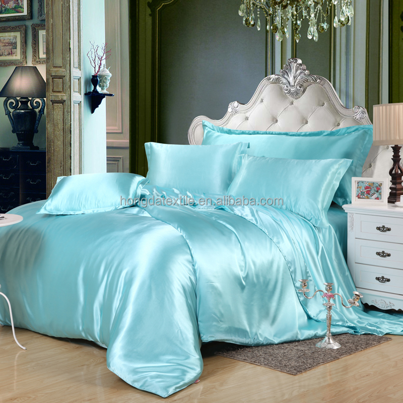 Luxury Chinese Pure 100% Mulberry Silk Bedding Set / Silk Bed Sheet