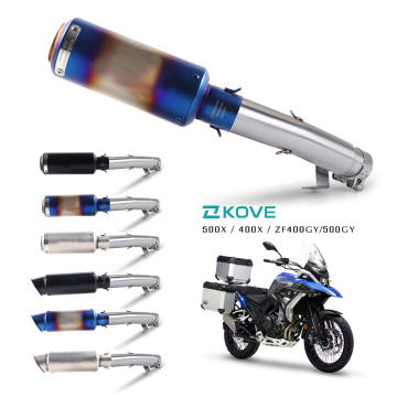 KOVE 500X 400X ZF400GY 500GY PIPE D'ÉCHAPE D'ÉCHAPE INDÉRAVE