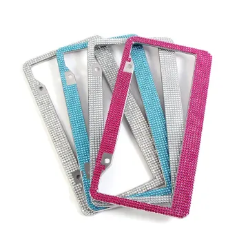 Handcrafted Rhinestone Crystal License Plate Frame