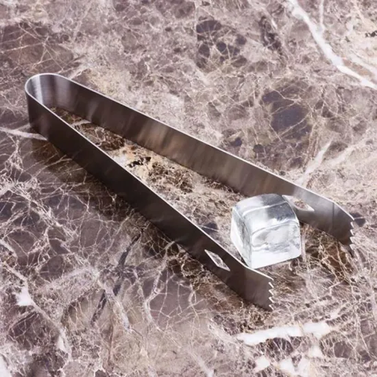 Stainless Steel Thick Bar Bartender Ice Cube Clip