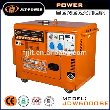 Silent welder generator with recoil or electric start