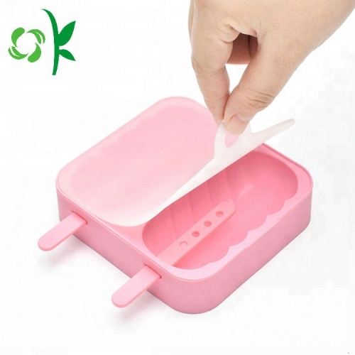 Silicone 2 khay đá có nắp