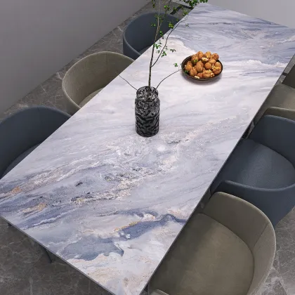 Bulgari Blue Sintered Stone Slab for Home Decoration