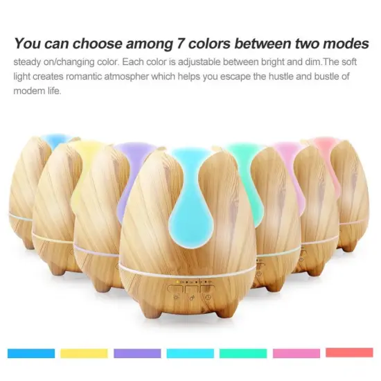 Wood Grain Aroma Essence Portable Oil Diffuser