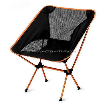Portable Folding Lawn Chair with Side Pockets for Camping and Hiking