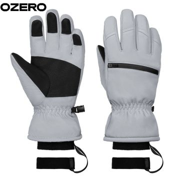 Stylish OZERO Customized Thermal Touch Screen Ice-skating Rink Gloves