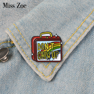 Rainbow Lunch Box Enamel pin Badge brooch Lapel pin Denim Jeans shirt bag Cartoon Animal Jewelry Gift for Kids