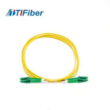 Free Sample LC / APC Singlemode Duplex Fiber Optic Patch Cord 2.0m/3m PVC Yellow
