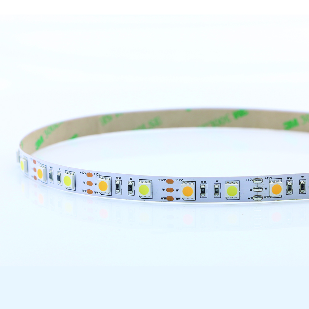 5050SMD مزدوج اللون 60led ضوء الشريط المرن