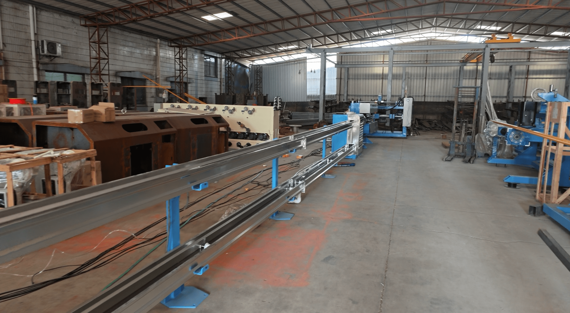 90+40 extrusion line was running on-site