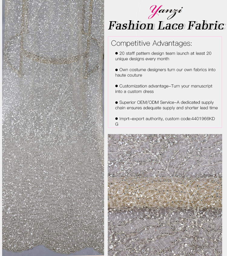 Bead Lace Fabric