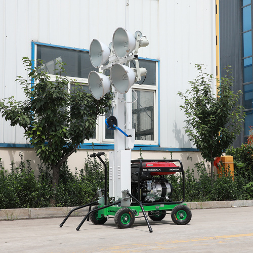 Factory supply 5m mobile outdoor generator lighting tower