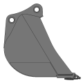 15T 0.26m³ دلو حفر الخنادق