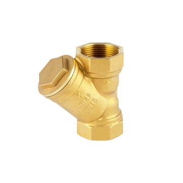 Hot Selling Y-Type Brass Sewage Pipe Filter with Threaded Mesh