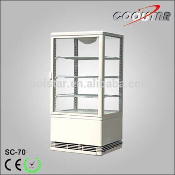 Four glass bottle and can display showcase with shelves                        
                                                Quality Choice