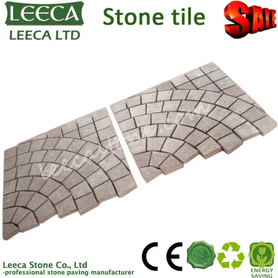 Landscaping G666 chinese red granite mesh paving stone
