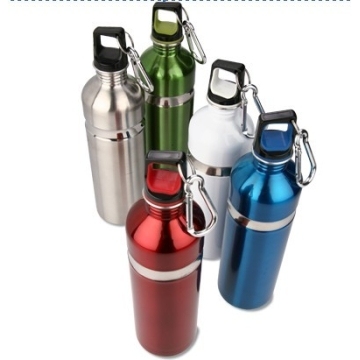 750ml Personalized Water Bottle with Two Tune Lid, Carabineer