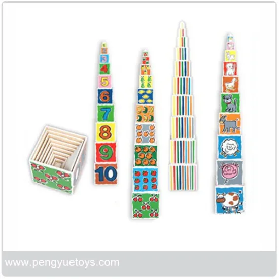 High Quality Wooden Toys Manufacturer Stacker for Kids