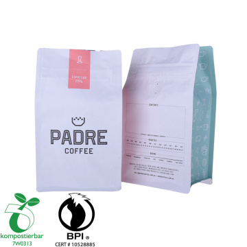Laminiertes Material Customized Logo bedruckt flacher Boden Kaffeebeutel