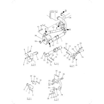 Bulldozer D355A-5 working pump 07448-66108