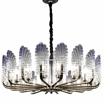 INSHINE Glass Crystal Iron Chandelier