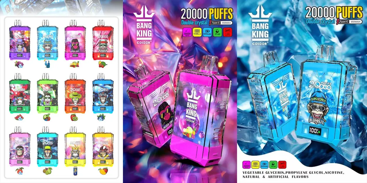Bang King Double Crystal 20000 Puffs EU wholesale