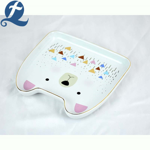 Wholesale fashion bear shape feeding pet bowl