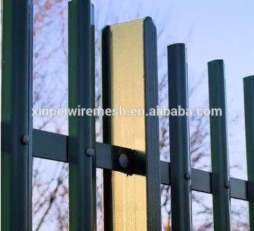 Steel Palisade Fencing with D & W Section Pales (ISO 9001)