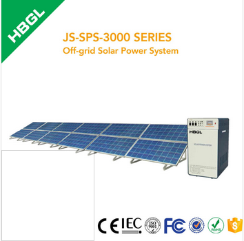 3KW off-grid solar system for home use with 3000VA inverter
