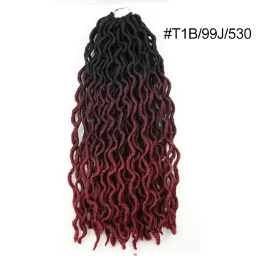 Julianna Wavy Straight Gypsy Locs Hair Goddess Ombre 20 Inch Gypsy Locs