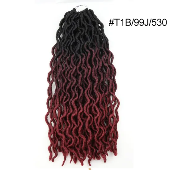 Julianna Wavy Straight Gypsy Locs Hair Goddess Ombre 20 Inch Gypsy Locs