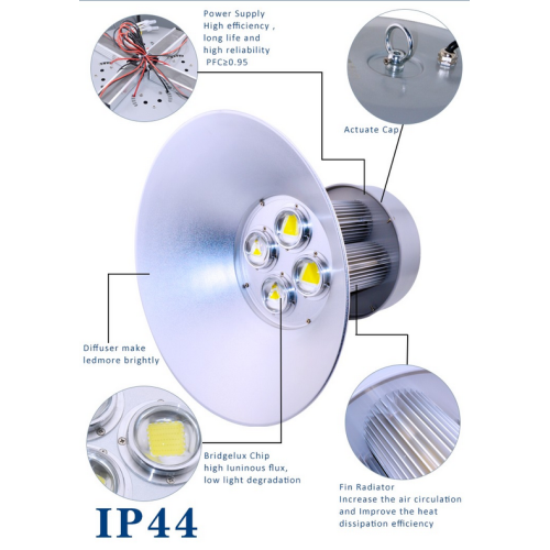 COB Fixture 280W conduziu a luz elevada da baía