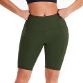 Shorts de ioga de legging de ginástica curta para mulheres