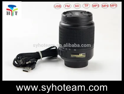 Mini Camera Lens Multifunctional Speaker 3w For Nikon