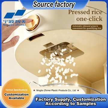 Press-Type Rice Storage Bin for Home Use