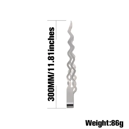395MM Wave Style Trident Shaper Stainless Steel Shisha Hookah Tongs Tweezers Clamp