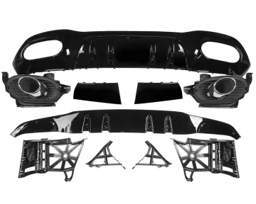 Mercedes-Benz 19 Sedan A-Class A200/A220 Performance Tailpipe Surround Upgrade for A35 AMG