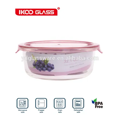 pyrex glass food container glass food storage box non snap lid
